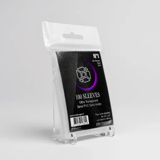 [sno001] Pack de 100 Sleeves standard 66x91mm pour cartes Pokémon, One Piece, MTG